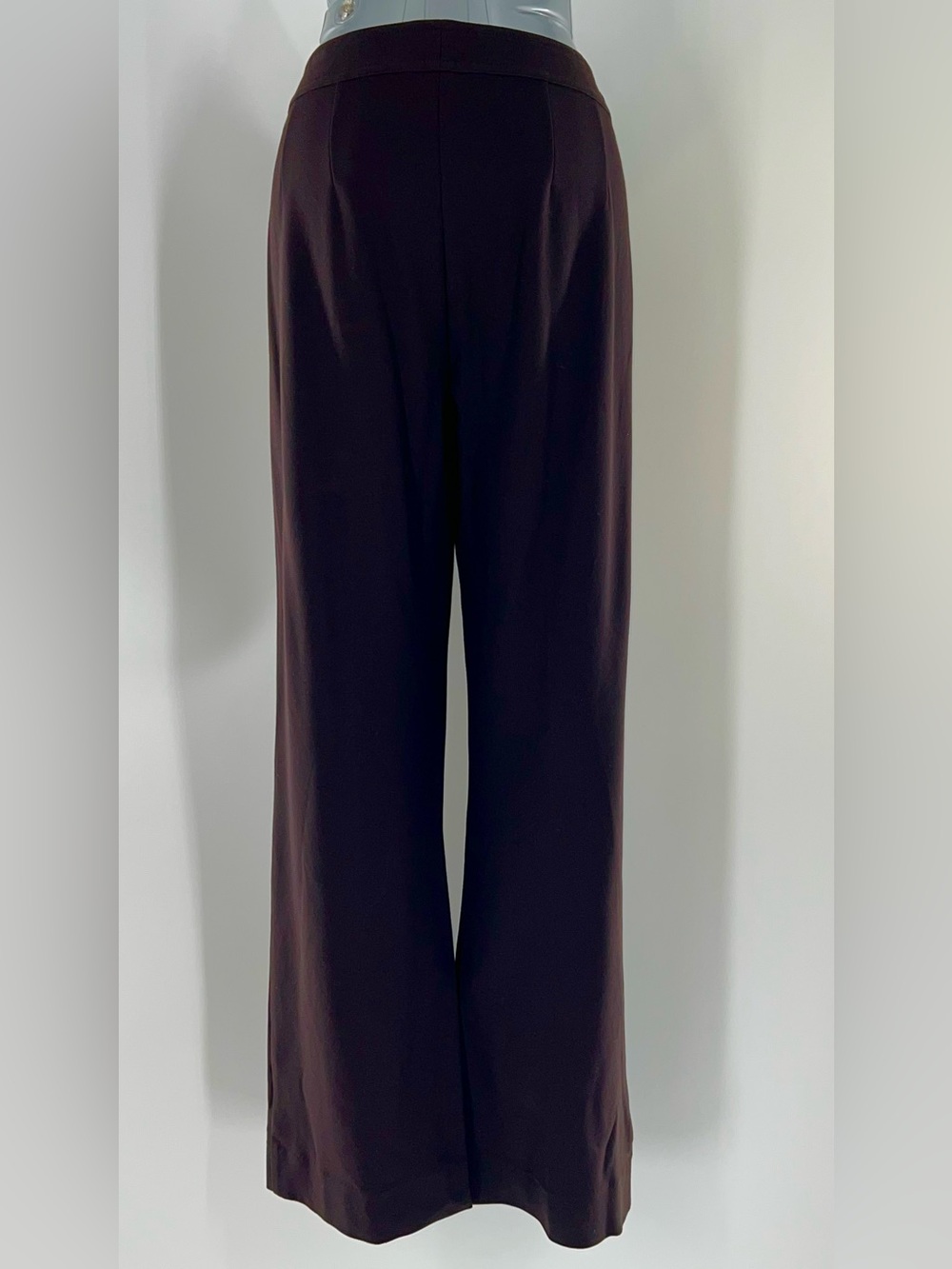 St. John Wide Leg Pants in Dark Brown